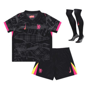 Kid's Chelsea Third Away  Soccer Jersey Kit(Jersey+Shorts+Socks) 2024/25 Top Soccer Jerseys Store