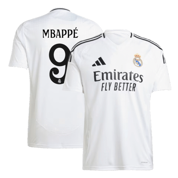 MBAPP? #9 Real Madrid Home  Soccer Jersey 2024/25 Top Soccer Jerseys Store