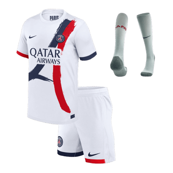 Kid's PSG Away  Soccer Jersey Kit(Jersey+Shorts+Socks) 2024/25 Top Soccer Jerseys Store