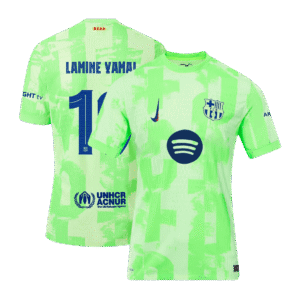 Player Version LAMINE YAMAL #19 Barcelona Third Away  Soccer Jersey 2024/25- UCL?Spotify Logo Without Text? Top Soccer Jerseys Store