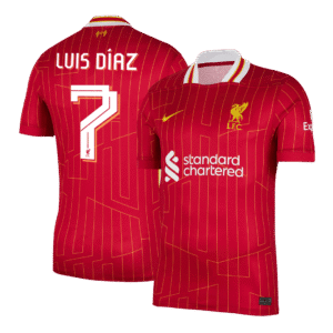 Luis Díaz #7 Liverpool Home  Soccer Jersey 2024/25 - UCL Top Soccer Jerseys Store
