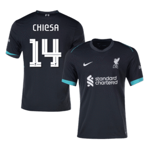 CHIESA #14 Liverpool Away  Soccer Jersey 2024/25 - UCL Top Soccer Jerseys Store