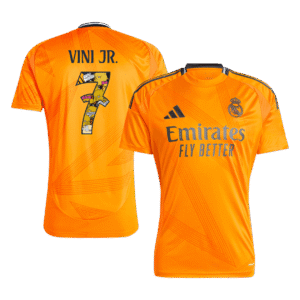 VINI JR. #7 Real Madrid Away  Soccer Jersey 2024/25 - Bear Champ Font Top Soccer Jerseys Store