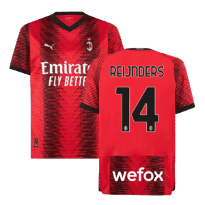 REIJNDERS #14 AC Milan Home  Soccer Jersey 2023/24 Top Soccer Jerseys Store