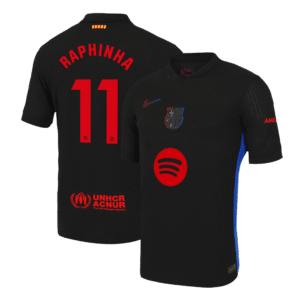 Player Version RAPHINHA #11 Barcelona Away  Soccer Jersey 2024/25 -?Spotify Logo Without Text? Top Soccer Jerseys Store