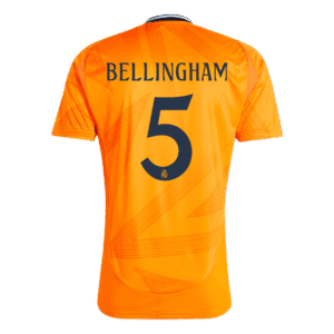 BELLINGHAM #5 Real Madrid Away  Soccer Jersey 2024/25 Top Soccer Jerseys Store