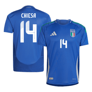 Player Version CHIESA #14 Italy Home  Soccer Jersey Euro 2024 Top Soccer Jerseys Store