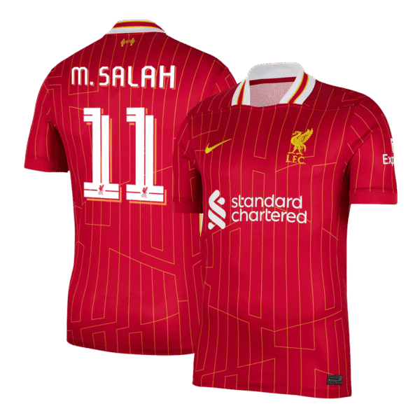 M.SALAH #11 Liverpool Home  Soccer Jersey 2024/25 - UCL Top Soccer Jerseys Store