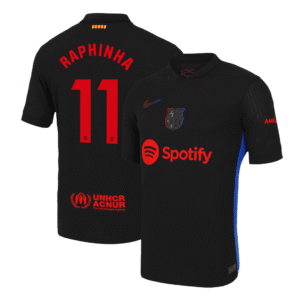 Player Version RAPHINHA #11 Barcelona Away  Soccer Jersey 2024/25 Top Soccer Jerseys Store