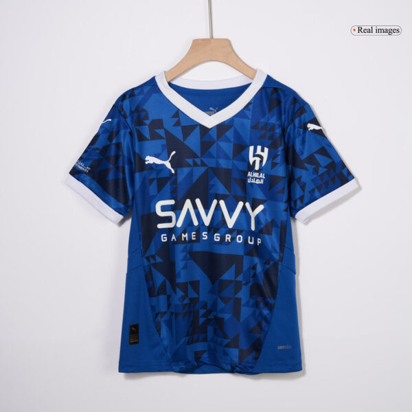 Kid's Al Hilal SFC Home  Soccer Jersey Kit(Jersey+Shorts) 2024/25 Top Soccer Jerseys Store