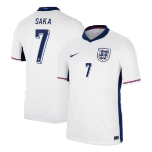 SAKA #7 England Home  Soccer Jersey Euro 2024 Top Soccer Jerseys Store