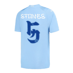 STONES #5 Manchester City Japanese Tour Printing Home  Soccer Jersey 2023/24 Top Soccer Jerseys Store