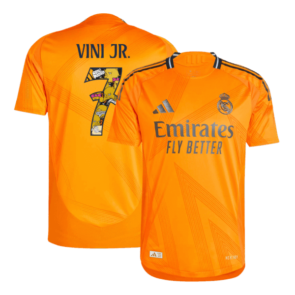 Player Version VINI JR. #7 Real Madrid Away  Soccer Jersey 2024/25 - Bear Champ Font Top Soccer Jerseys Store