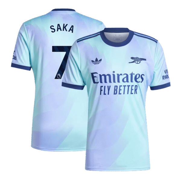SAKA #7 Arsenal Third Away  Soccer Jersey 2024/25 Top Soccer Jerseys Store