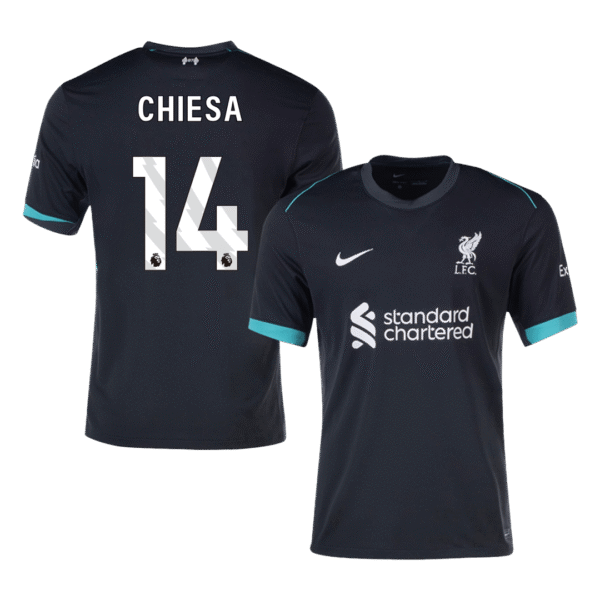 CHIESA #14 Liverpool Away  Soccer Jersey 2024/25 Top Soccer Jerseys Store