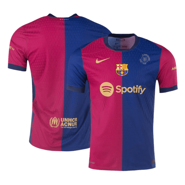 Player Version Barcelona Home  Soccer Jersey 2024/25 - 125th Anniversary Top Soccer Jerseys Store