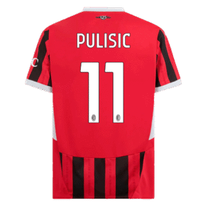 PULISIC #11 AC Milan Home  Soccer Jersey 2024/25 Top Soccer Jerseys Store