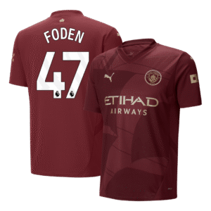 FODEN #47 Manchester City Third Away  Soccer Jersey 2024/25 Top Soccer Jerseys Store