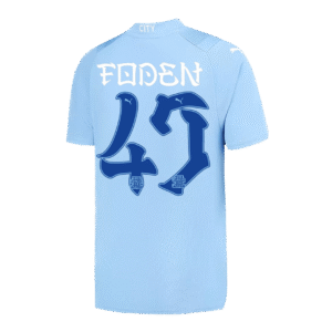 FODEN #47 Manchester City Japanese Tour Printing Home  Soccer Jersey 2023/24 Top Soccer Jerseys Store