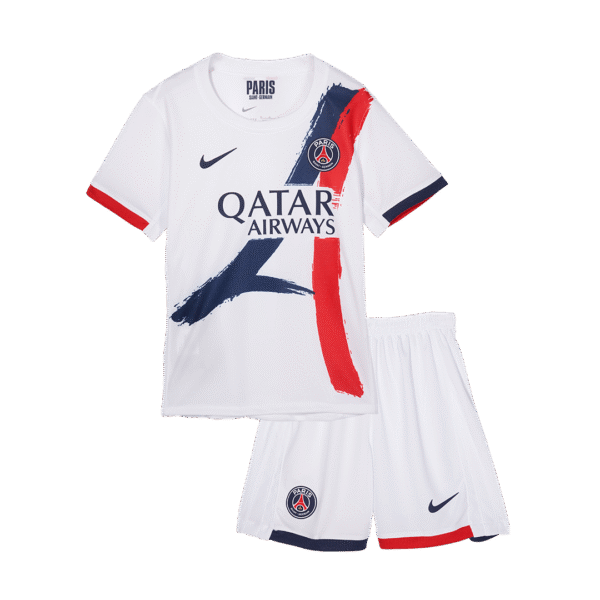 Kid's PSG Away  Soccer Jersey Kit(Jersey+Shorts+Socks) 2024/25 Top Soccer Jerseys Store