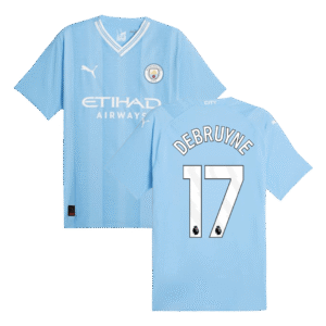 Player Version DE BRUYNE #17 Manchester City Home  Soccer Jersey 2023/24 Top Soccer Jerseys Store