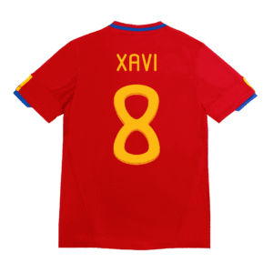 Retro XAVI #8 2010 Spain Home  Soccer Jersey Top Soccer Jerseys Store