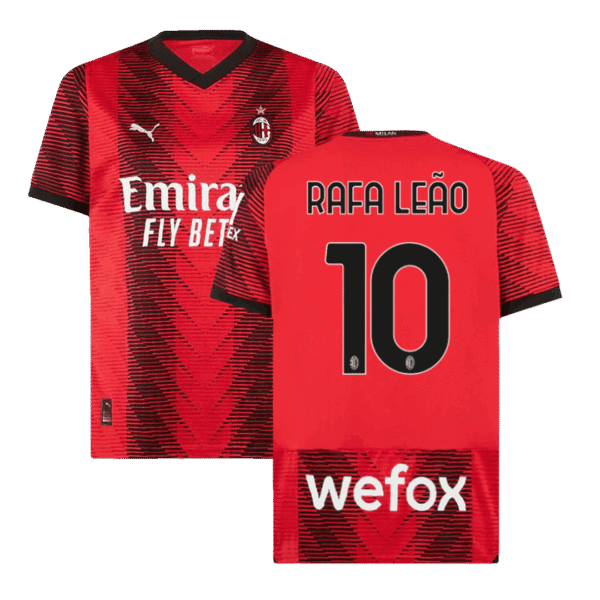 RAFA LE?O #10 AC Milan Home  Soccer Jersey 2023/24 Top Soccer Jerseys Store