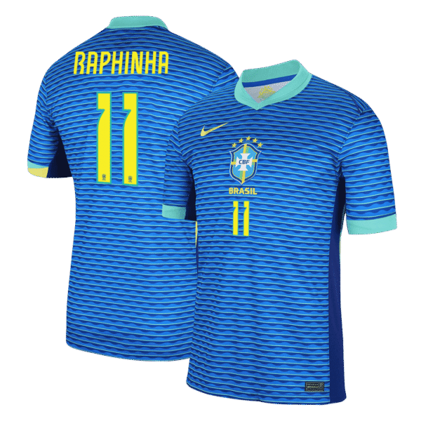 RAPHINHA #11 Brazil Away  Soccer Jersey Copa America 2024 Top Soccer Jerseys Store
