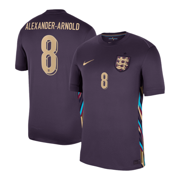 ALEXANDER-ARNOLD #8 England Away  Soccer Jersey Euro 2024 Top Soccer Jerseys Store
