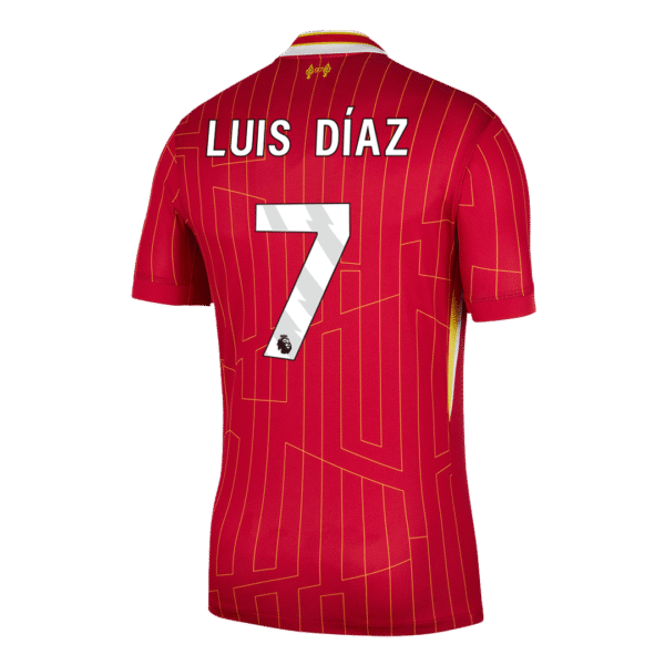 Luis Díaz #7 Liverpool Home  Soccer Jersey 2024/25 Top Soccer Jerseys Store