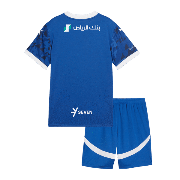 Kid's Al Hilal SFC Home  Soccer Jersey Kit(Jersey+Shorts) 2024/25 Top Soccer Jerseys Store