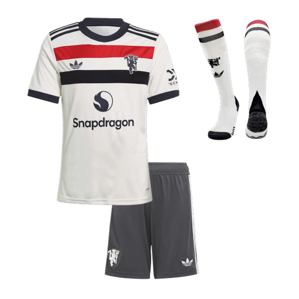 Kid's Manchester United Third Away  Soccer Jersey Kit(Jersey+Shorts+Socks) 2024/25 Top Soccer Jerseys Store