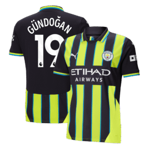 G?NDO?AN #19 Manchester City Away  Soccer Jersey 2024/25 Top Soccer Jerseys Store