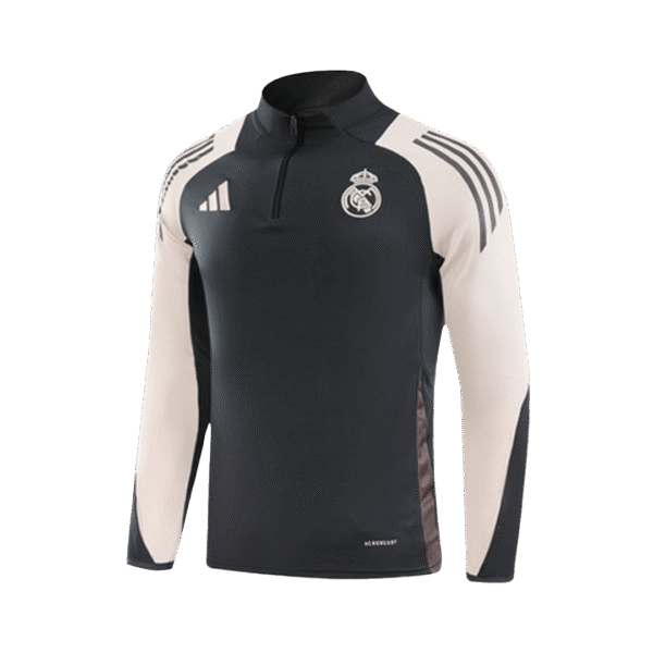 Kid's Real Madrid Zipper Sweatshirt Kit(Top+Pants) 2024/25 Top Soccer Jerseys Store