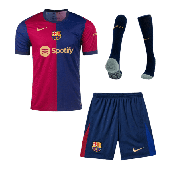 Barcelona Home  Soccer Jersey Kit(Jersey+Shorts+Socks) 2024/25 Top Soccer Jerseys Store