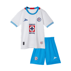 Kid's Cruz Azul Away  Soccer Jersey Kit(Jersey+Shorts) 2024/25 Top Soccer Jerseys Store