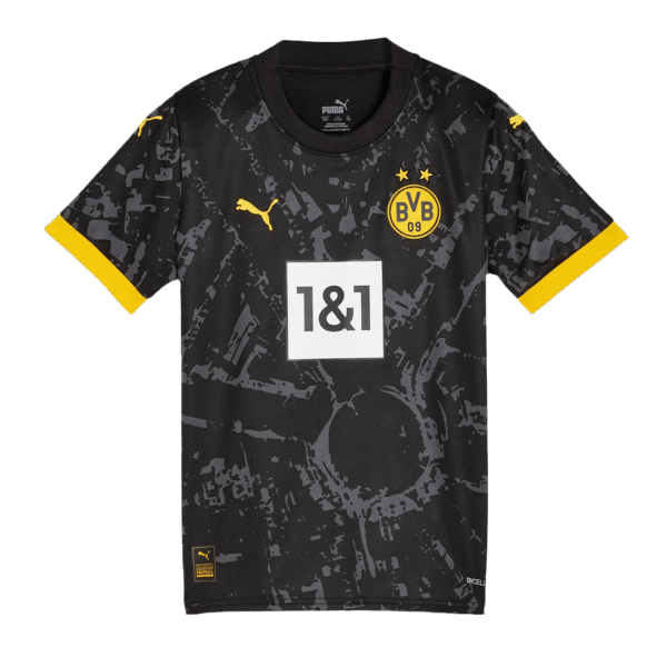 Kid's Borussia Dortmund Away  Soccer Jersey Kit(Jersey+Shorts) 2023/24 Top Soccer Jerseys Store