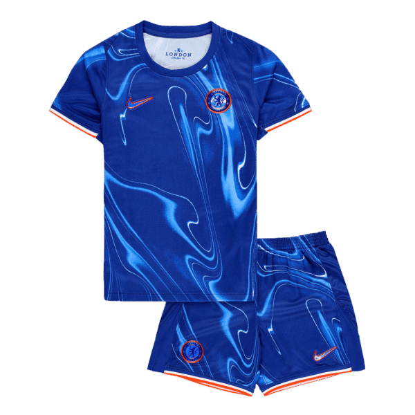 Kid's Chelsea Home  Soccer Jersey Kit(Jersey+Shorts) 2024/25 Top Soccer Jerseys Store