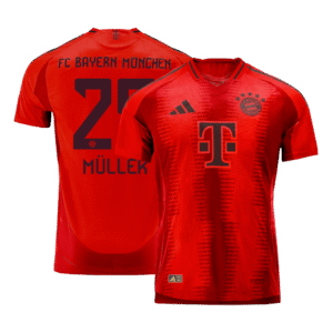 Player Version M?LLER #25 Bayern Munich Home  Soccer Jersey 2024/25 Top Soccer Jerseys Store