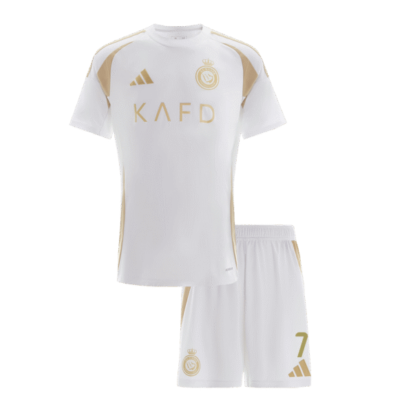 Kid's RONALDO #7 Al Nassr Third Away  Soccer Jersey Kit(Jersey+Shorts) 2024/25 Top Soccer Jerseys Store