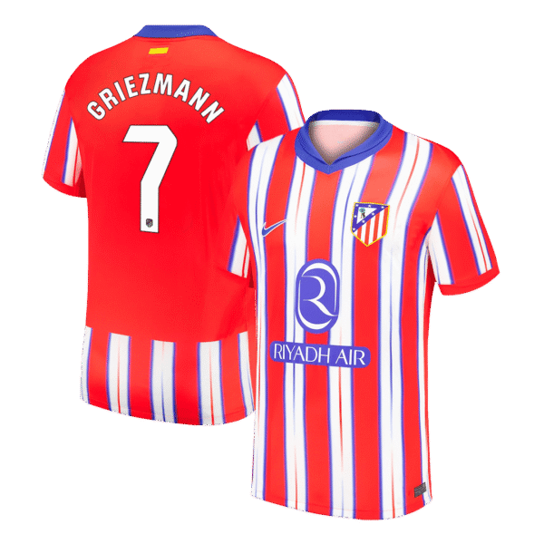 GRIEZMANN #7 Atletico Madrid Home  Soccer Jersey 2024/25 Top Soccer Jerseys Store