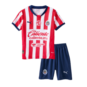 Kid's Chivas Home  Soccer Jersey Kit(Jersey+Shorts) 2024/25 Top Soccer Jerseys Store