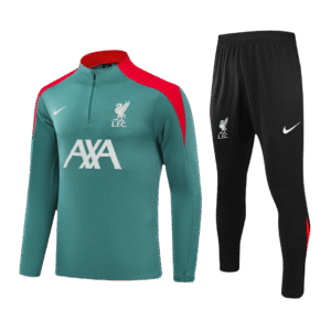 Kid's Liverpool Zipper Sweatshirt Kit(Top+Pants) 2024/25 Top Soccer Jerseys Store