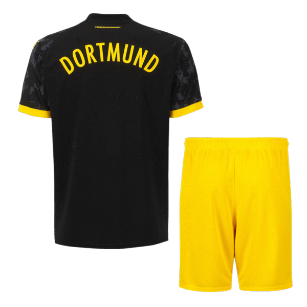 Kid's Borussia Dortmund Away  Soccer Jersey Kit(Jersey+Shorts) 2023/24 Top Soccer Jerseys Store