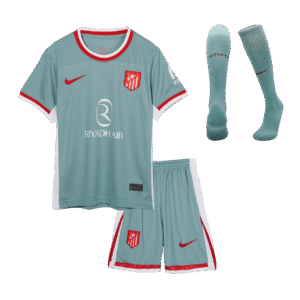 Kid's Atletico Madrid Away  Soccer Jersey Kit(Jersey+Shorts+Socks) 2024/25 Top Soccer Jerseys Store
