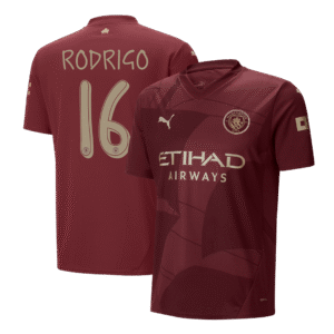 RODRIGO #16 Manchester City Third Away  Soccer Jersey 2024/25 - UCL Top Soccer Jerseys Store