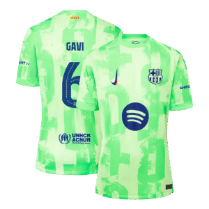 GAVI #6 Barcelona Third Away  Soccer Jersey 2024/25 - UCL?Spotify Logo Without Text? Top Soccer Jerseys Store
