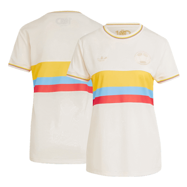 Women's Colombia  Soccer Jersey 2024 - 100th Anniversary Top Soccer Jerseys Store