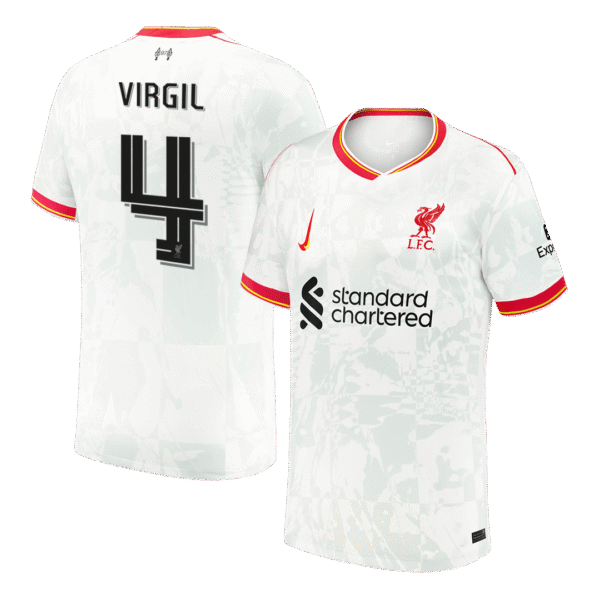 VIRGIL #4 Liverpool Third Away  Soccer Jersey 2024/25 - UCL Top Soccer Jerseys Store