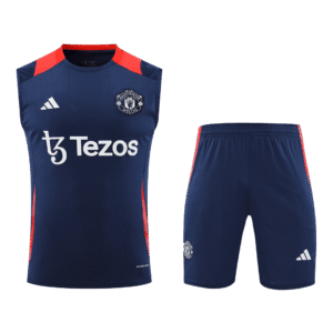 Manchester United Pre-Match  Soccer Jersey Vest Kit(Jersey+Shorts) 2024/25 Top Soccer Jerseys Store
